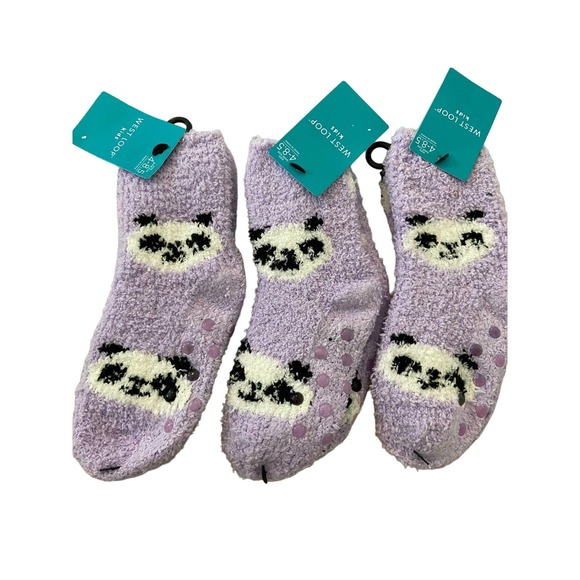West Loop adorable kids fuzzy socks 3 pair - Picture 1 of 5